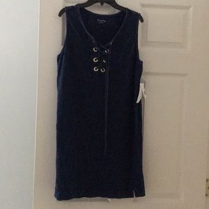 New directions dark wash (navy) dress